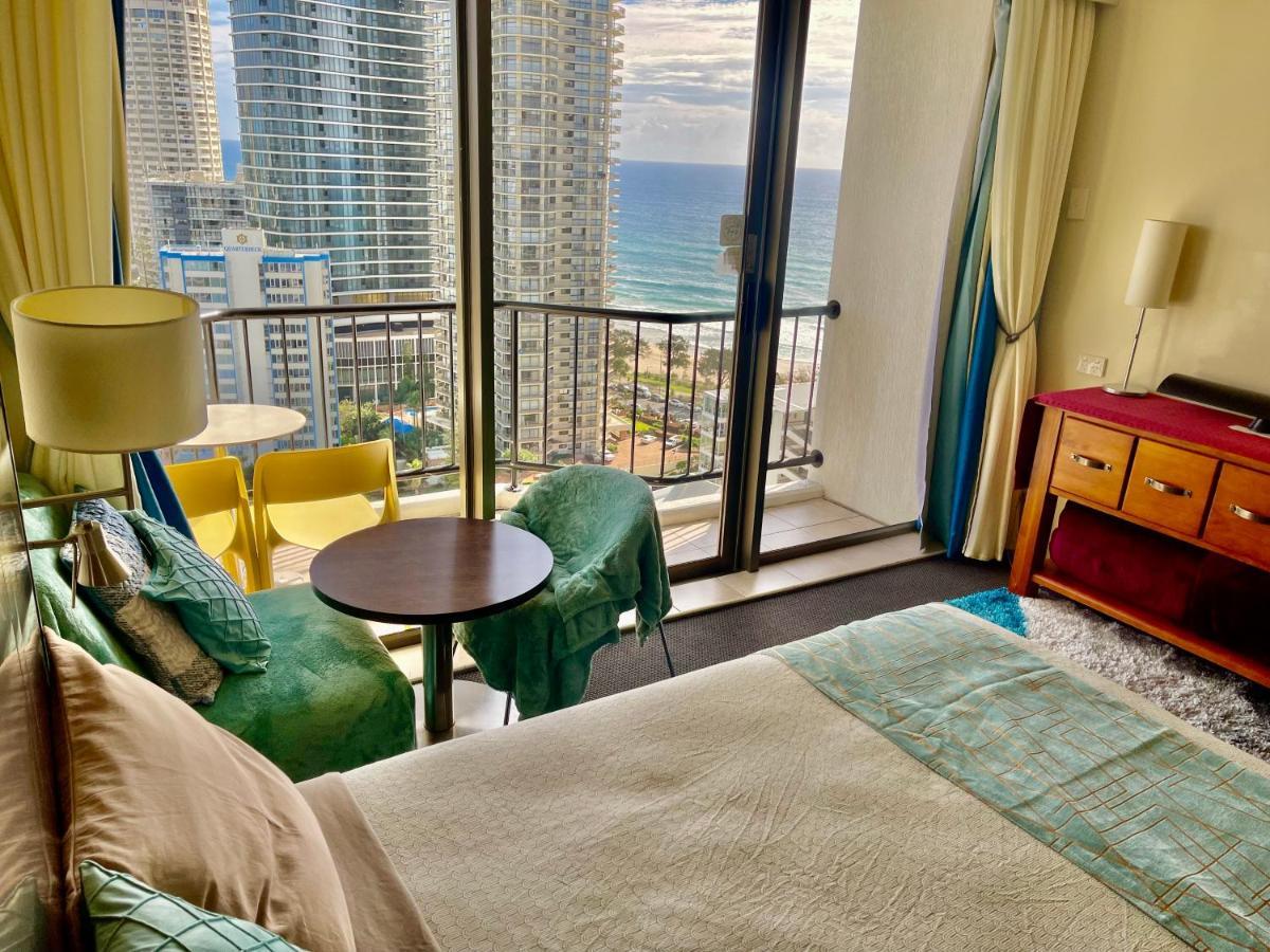 High Floor Ocean View At Surfers Paradise - Hotel Studio Gold Coast Extérieur photo